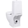 Ceramic Toilet Back Water Flow White Image 6