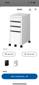 IKEA MICKE Office Drawers and Filing Cabinet
