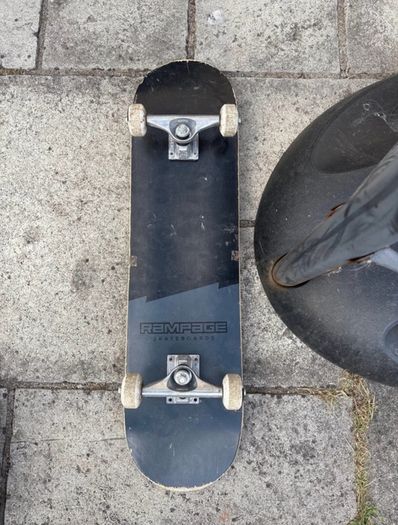 Black rampage skateboard