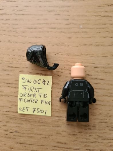 lego sw0672 first order tie fighter pilot, set 75101