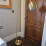 Gold arc free standing lamp Image 4