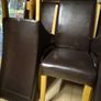 8 Dark Brown Kitchen chairs Image 3