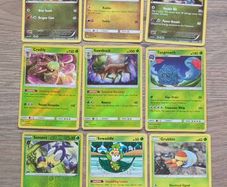 14x Pokemon Cards Bundle - Green Grass & Dragon Type