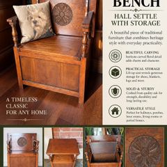 Monks bench, settle, table, storage