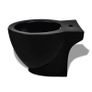 Black Ceramic Toilet & Bidet Set Image 5