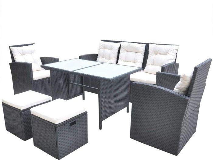 Garden Furniture Set 18 Pieces Poly Rattan Dining furniture Set Garden Furniture Set