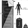 NEW SALE | Sleeping Bag Camping Sleep Bags: Sportneer Warm Sleeping Bags for Single Adults 3-4 Season Waterproof Lightweight Large Ultralight suit for Adult Man Fishing Travel Outdoor Image 5