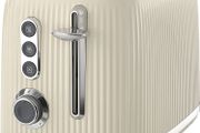 Bold Vanilla Cream 2-Slice Toaster with High-Lift and Wide Slots Cream and Silver Chrome MULTIPLE COLOURS AVAILABLE (FREE POSTAGE)