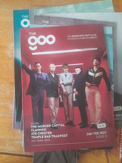 Complete 1 Year Collection of 'The Goo', Dublin Independant Music Magazine, Issues 0-11. 2022 to 2023, featuring Soak, David Keenan, The Murder Capital, Grave Goods, Kormac, Jape, Planned, Meryl Streek, Ailbhe Reddy, David Kitt and more.