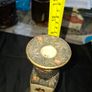 Old Japanese Satsuma Hand Painted Porcelain Candlestick with a Floral Design Image 5