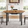 Round Dining Table 4-6 People with Solid Metal Legs Image 6