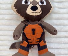 Marvel Guardians Of The Galaxy Rocket Raccoon approx. 12 Inch Plush Used Please look at the pictures