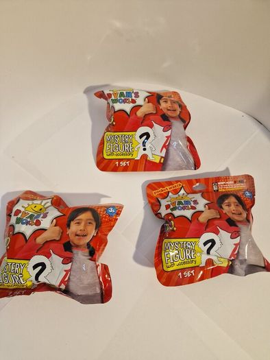 3 x Ryans World Series 10 Mystery Figures Unopened Blind Bags