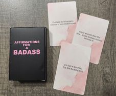 Affirmation for a Badass Cards - Daily Motivational and Inspirational Cards for Women - New