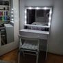 Dressing table with mirror and LED  light bulbs Image 2