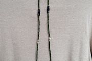 Dark green necklace
