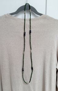 Dark green necklace