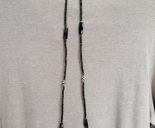 Dark green necklace