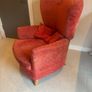 Two Fama make high back armchairs Image 4
