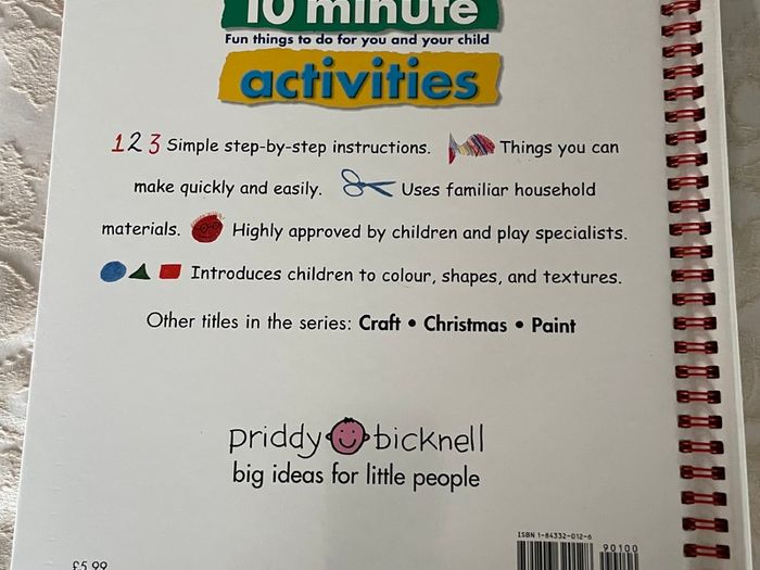 10 Minute Activities: Paper: Fun Things To Do For You and Your Child- Vintage Book
