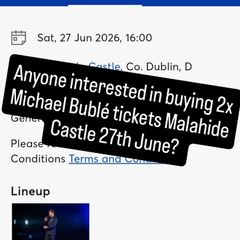 2 Michael Buble concert tickets