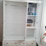 Solid wood tv stand with marble top, and Wardrobe Image 4