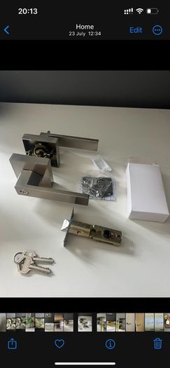 door lock  Chrome Door Handle with Integrated Lock