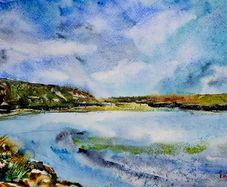inchadony beach watercolour