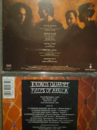 Kronos Quartet. 2 albums Collection: Black Angels / Pieces Of Africa.