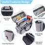 Dog Travel Bag, Airline Approved Pet Tote Organizer with Multi-Function Pockets, Accessories Set Includes Shoulder Strap, 2 Food Storage Containers, 2 Foldable Bowls Image 3