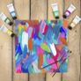 48 Piece Set (48 x 22ml) Tubes in Rich Vibrant Colours - High-Pigment, Satin-Finish Basic, Neon, Pastel, Metallic & Glitter Colours for Painting Canvas, Paper, Wood, Clay, Fabric (FREE POSTAGE) Image 3