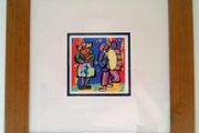 Set of 2 framed Clown prints
