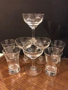 Four Liquor and Four Shot Glasses