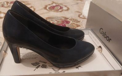 Gabor Splendid High Heels Size 5/38 Marine Postage Included