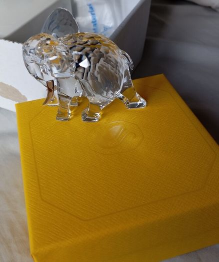 Swarovski crystal elephant