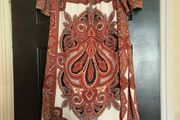 Miss Guided Bardot paisley dress size 8