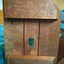 Vintage wooden tabletop jewelry armoire Image 9