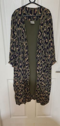 Vero Moda Leopard Print Kimono Size L