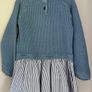 Marks & Spencer knit shirt baby dress with flower detail Sz 18-24 mth Very good condition Image 3