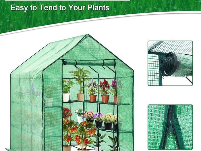 FREE EXPRESS SHIPPING Greenhouse Grow House with 8 Shelves,143 x 216 x 195 cm