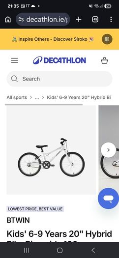 brand new 20 inch bike