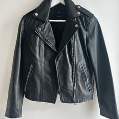 ladies leather Mango jacket