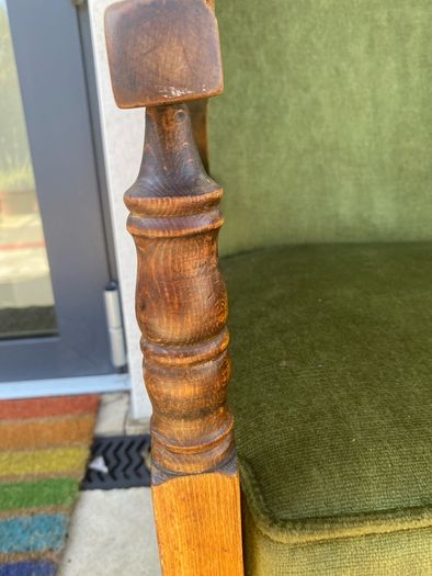 Vintage 1920/30s oak bedroom chair