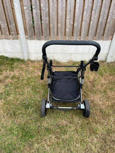 Magic ZC 3 in 1 Pushchair Pram Travel System, Baby Stroller 3 in 1 with Reversible Two Pushing Modes, Newborn Infant Carriage One-Click Folding, Toddler Buggy Aluminum Frame (739 Black)