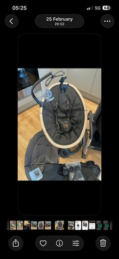 Baby equipment cot and bouncer swing maxi cozi