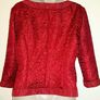 Designer Vera Mont Pillar Box Red Jacket Size12 Image 3