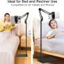 Tablet Floor Stand, Adjustable Universal 360 degree Rotatable Metal Tablet Holder, Phone Stand for iPad/iPhoneX/iPad Pro or Other 4.7 12.9 Inch Screen Devices (Black) Image 3