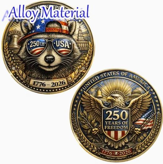 Commemorative Coin 250Th Anniversary USA Independence Day, New.