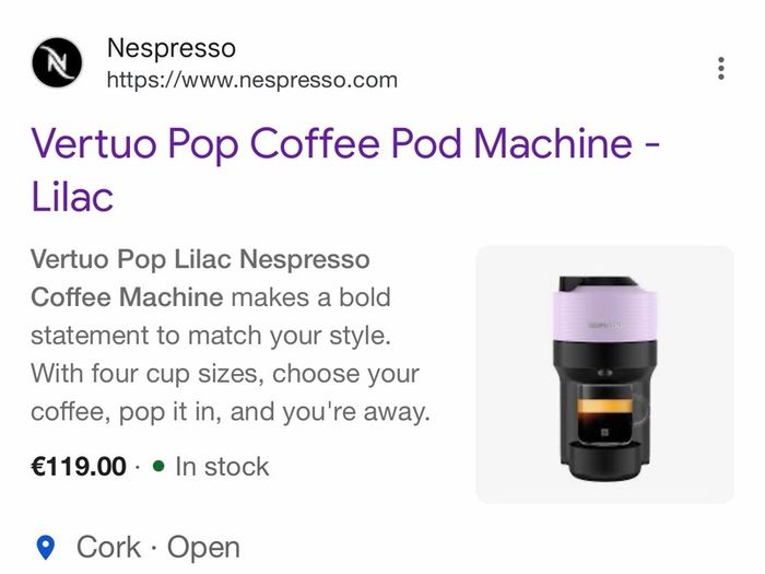 nespresso coffee machine & milk frother brand new