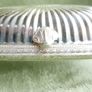 Vintage Roll Top Silver Plated Butter Dish With Glass Insert Vintage Image 2